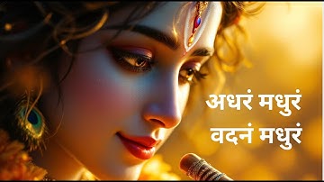Madhurashtakam | अधरं मधुरं वदनं मधुरं | || Realistic Cinematic Krishna Bhajan #madhurashtkam