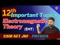 12 Important Topics in Electromagnetic Theory EMT | CSIR NET JRF Physics &amp; GATE Physics
