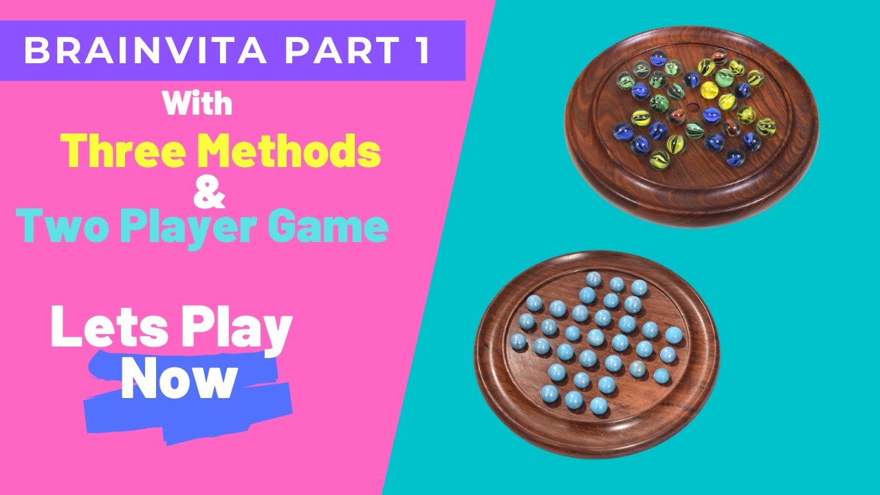 How to play Brainvita Golilu Marbles Solitaire Peg Solitaire