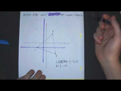 Video Rotate a Triangle About a Point not the origin 90... - youtube