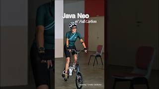 It was her maiden ride on the all new Java Neo trifold 16" full carbon!