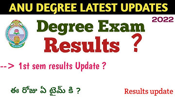 Degree Exam Results ANU Degree 1st sem Results Official Update Degree results latest update 2022 #6