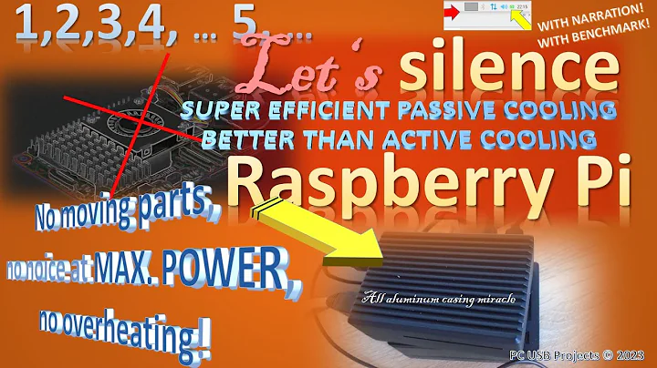 Better than active passive cooling option for Raspberry Pi 3, 4 and 5 with narration and benchmark!