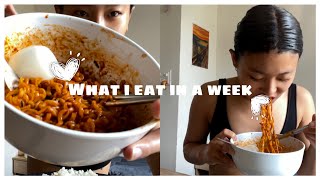 What i eat in a week as a busy college student 🍜