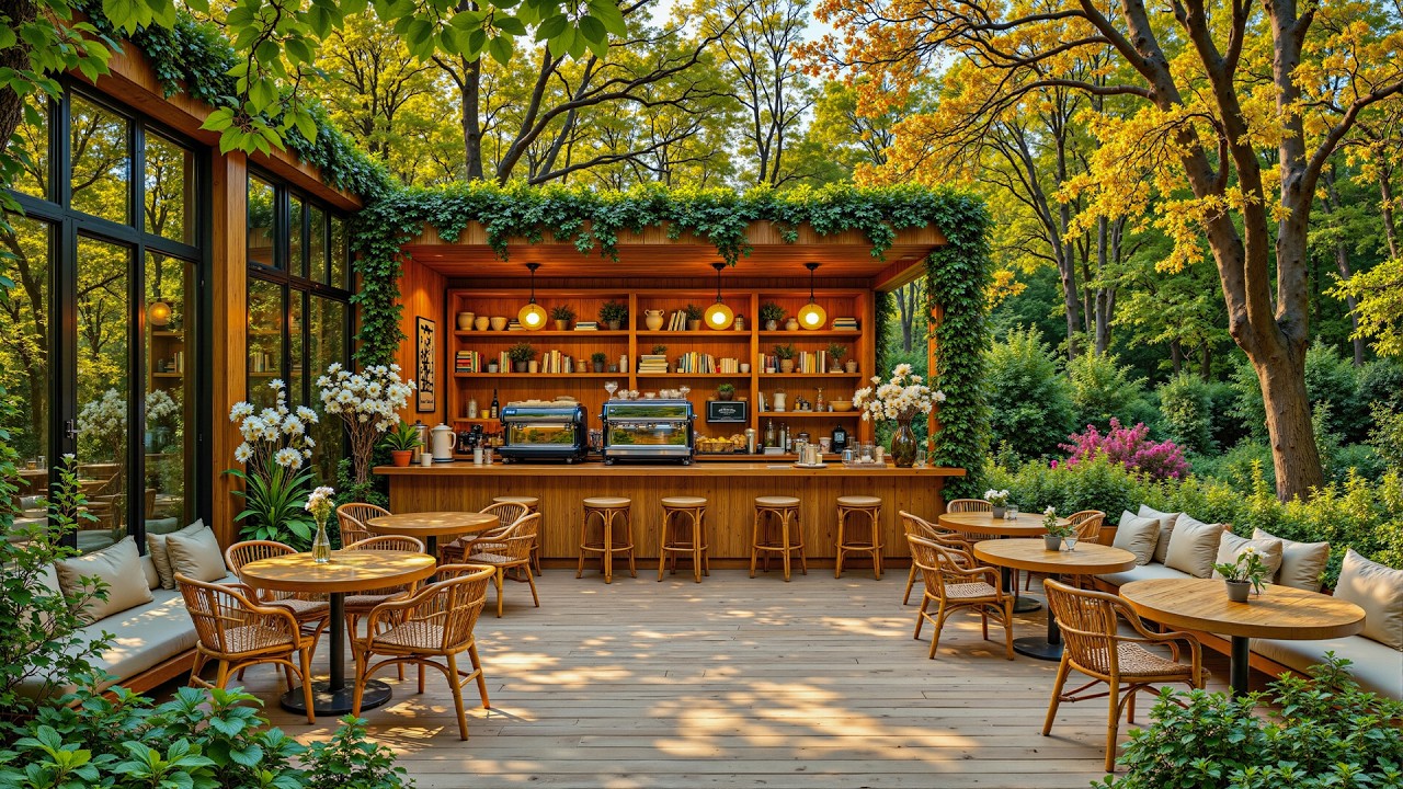 Cozy Woodland Café Jazz ☕ Smooth Piano Jazz for Relaxed Focus & Gentle Productivity