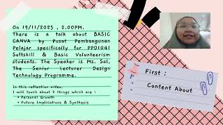 PPD1041 - Reflection Video: Basic Canva (109572)