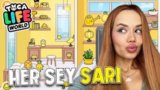 24 Saat Boyunca Herşey Sarı !? - Toca Life World @GamzeKarta