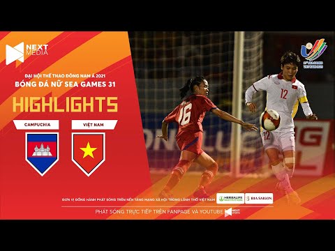 ⚽️ HIGHLIGHTS BÓNG ĐÁ NỮ | Campuchia – Việt Nam | Các cô gái vàng gửi tặng NHM cơn mưa bàn thắng