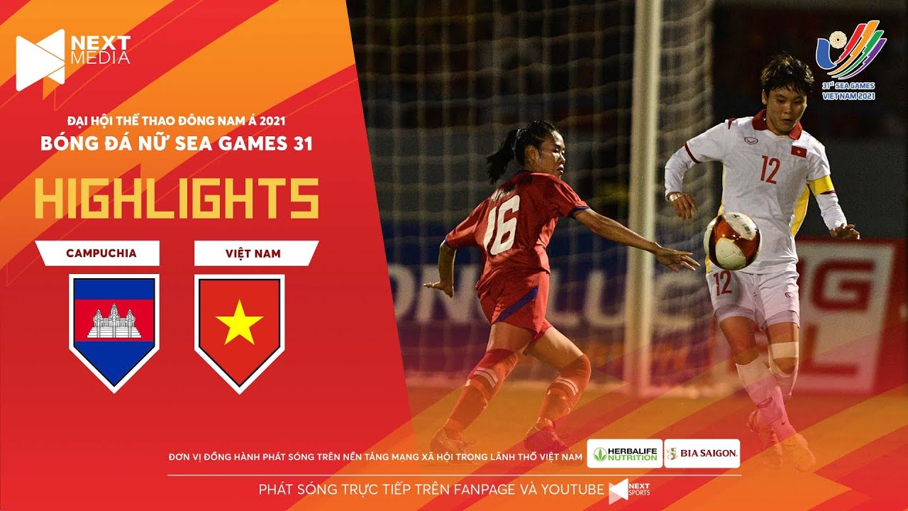 ⚽️ HIGHLIGHTS BÓNG ĐÁ NỮ | Campuchia – Việt Nam | Các cô gái vàng gửi tặng NHM cơn mưa bàn thắng