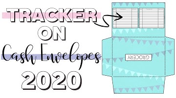 How To Add A Tracker On Your Cash Envelope USING CANVA 2020