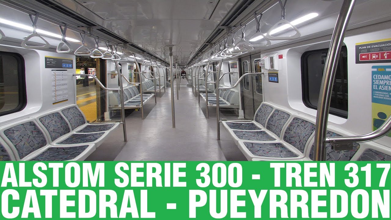 Subte De Buenos Aires | Alstom RC317 interestacion Catedral - Pueyrredon