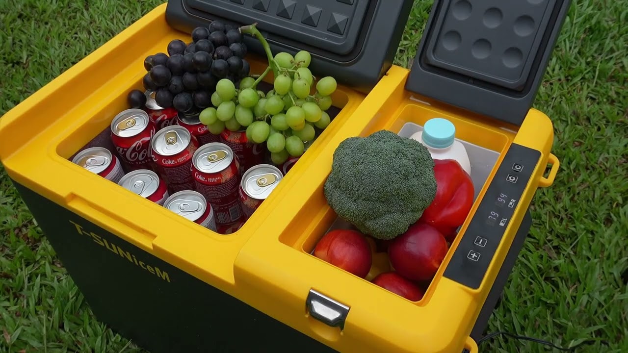 12 Volt Car Refrigerator Compatible with Dewalt 18-20V Battery, Electr