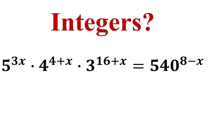 Solving a nice exponential equation