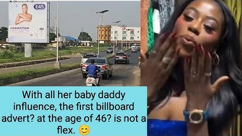 Appearing on an advert billboard at old age is not a thing to troll shade at anyone at all 😅