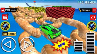 Car jump mega ramp stunt game | Car stunt races mega ramps gameplay | Impossible car stunt game screenshot 5