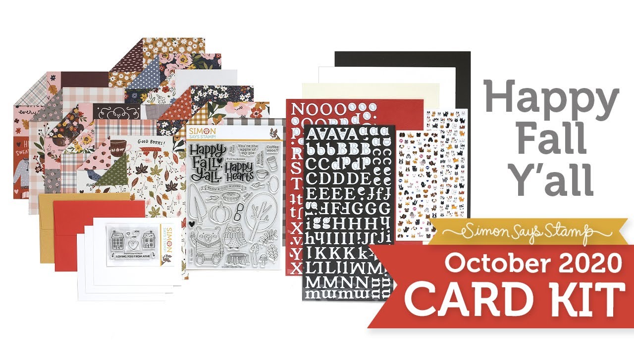 Card Kit Reveal and Inspiration: Happy Fall Y'all - YouTube