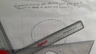 Construct an ellipse from focus and directrix 2/3