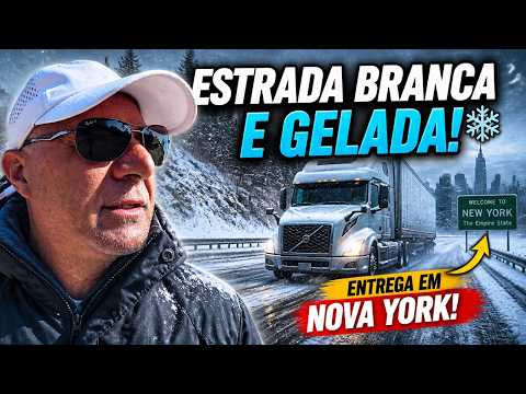 Miniatura do vídeo: Estrada Branca e Gelada - Entrega em Nova York na Nevasca!