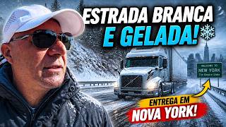 Capa do vídeo: Estrada Branca e Gelada - Entrega em Nova York na Nevasca!