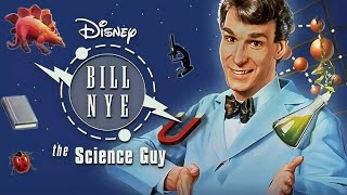 Episode 1 (Gravity) of Bill Nye the Science Guy hosted by Bill Nye. Black and white 