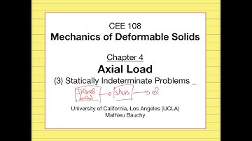 4.3 Solving Statically Indeterminate Problems