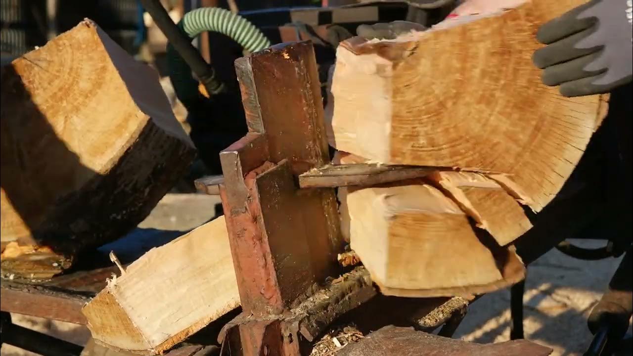 Log Splitter machine Homemade Log Splitter YouTube
