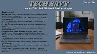 Lenovo ThinkPad E16 Gen 2 Review | Ryzen 7 7735HS, 32GB RAM & 1TB SSD Business Laptop
