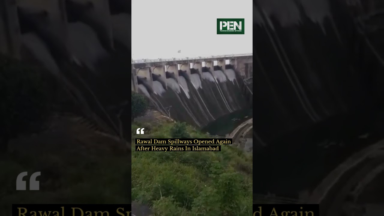 Rawal Dam Spillways Opened After Heavy Rains In Islamabad 