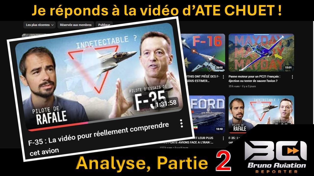 F 35 Ma réponse à la vidéo d'ATE CHUET Part2