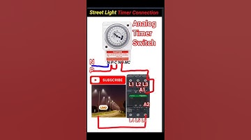 Street light timer #Street light timer connection #analog timer #electrical #timer #animation video