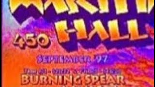 Burning Spear  Sf 1997 Night One Unreleased