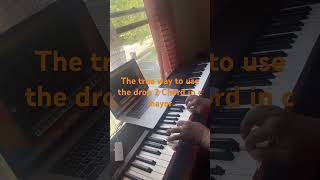 The drop 2 chord in c mayor #music