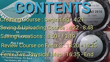 Garmin Fenix 3 : Create a Course & Save Locations planning trip on the SHT (Superior Hiking Trail)