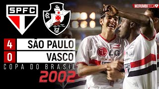 São Paulo 4x0 Vasco - 2002 - REINALDO, SOUZA E GOLAÇO DE KAKÁ, PRA ELIMINAR O VASCO!