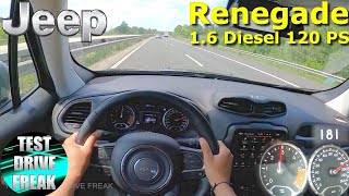 2020 Jeep Renegade Limited 1.6 MultiJet 120 PS TOP SPEED AUTOBAHN DRIVE POV