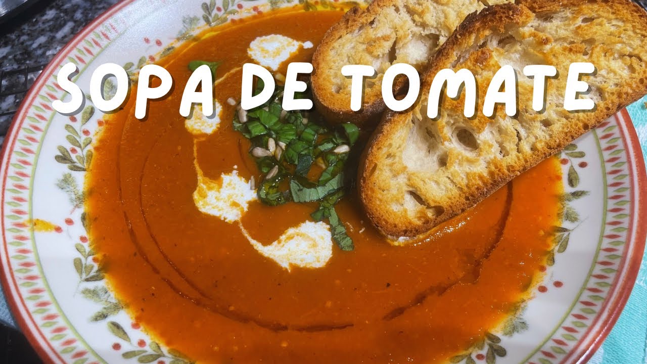 SOPA DE TOMATE RECONFORTANTE E DELICIOSA | receita cozinha para iniciantes 🫕