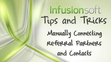 Manually connecting a referral partner and contact