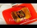 How to create a Fused Glass Pendant Orange Amber & Dichroic