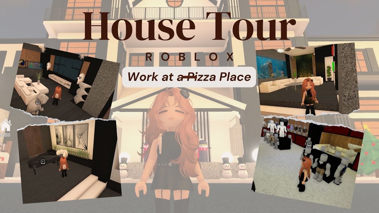 ROBLOX House Tour Work At A Pizza Place YouTube 
