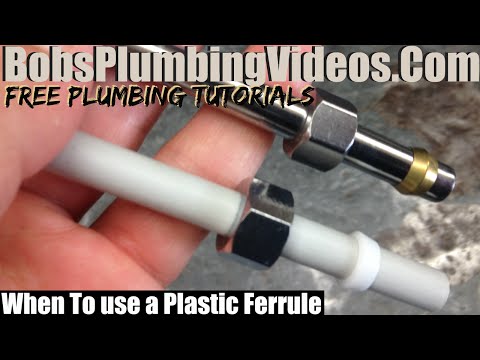 plastic compression inch fittings tube leaking ferrules use