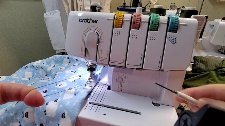 how to release your fabric on a Brother 2340 cover...