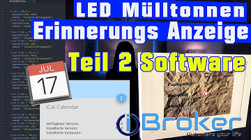 LED Mülltonnen-Erinnerungs-Anzeige [ioBroker Multiplexer D1 Mini ESP8266 iCal Deep Sleep PIR] Teil 2