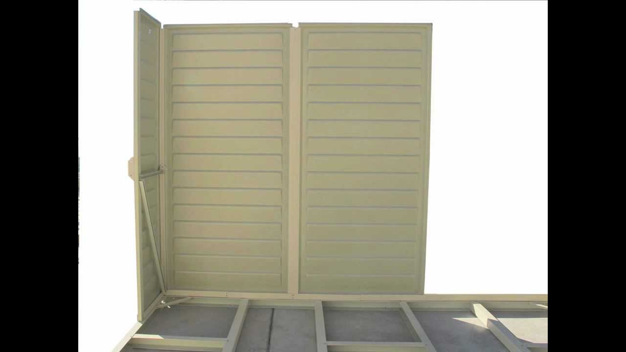 【獅子心王④】マット SideMate 4x8 Vinyl Lean-To Shed w/ Foundation (06625)