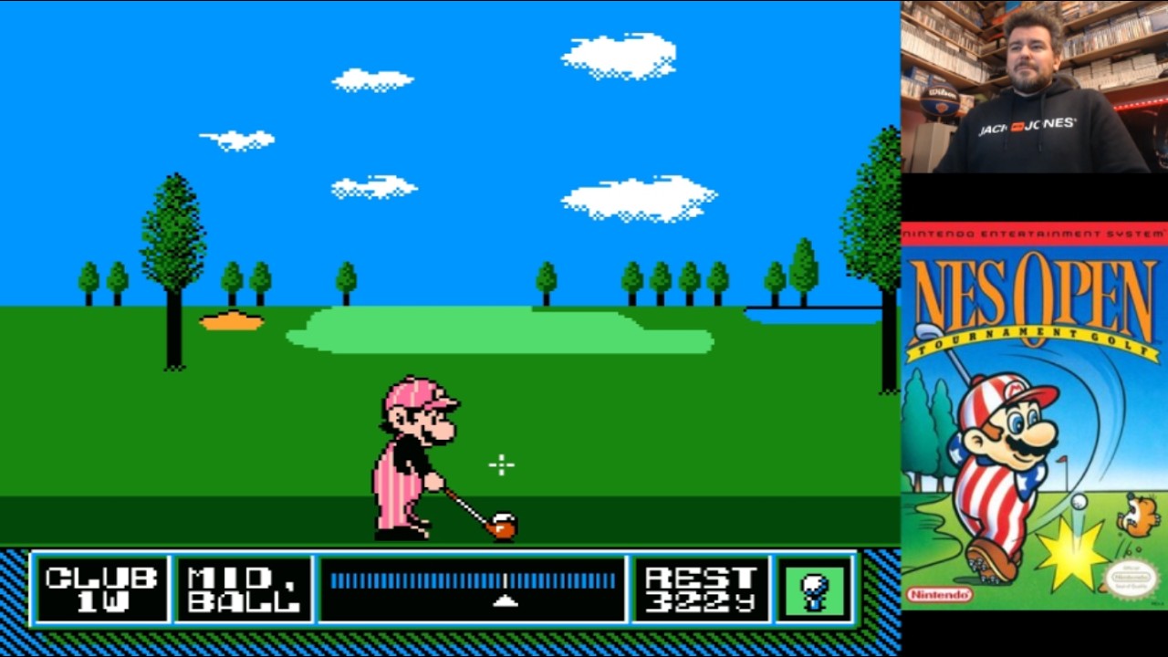NES OPEN TOURNAMENT GOLF (Nintendo NES) ⛳ Gameplay in Spanish