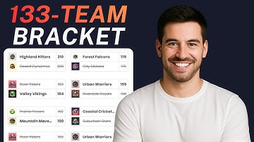 How to Make 133 Team Tournament Bracket [STEP BY STEP]