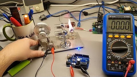 Powering Arduino with a Stirling Engine