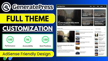 GeneratePress Theme Customization With New Design 2024