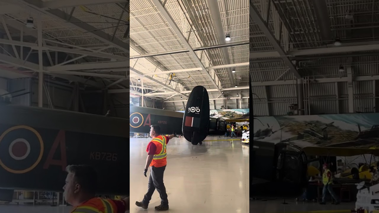 Lancaster bomber rollout at Hamilton