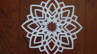Paper snowflake challenge 2 Detailed tutorial  Advanced level  Can YOU do it?