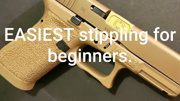 Glock Stippling Tutorial: Easiest Pattern for Beginners. DIY Tips and Techniques.